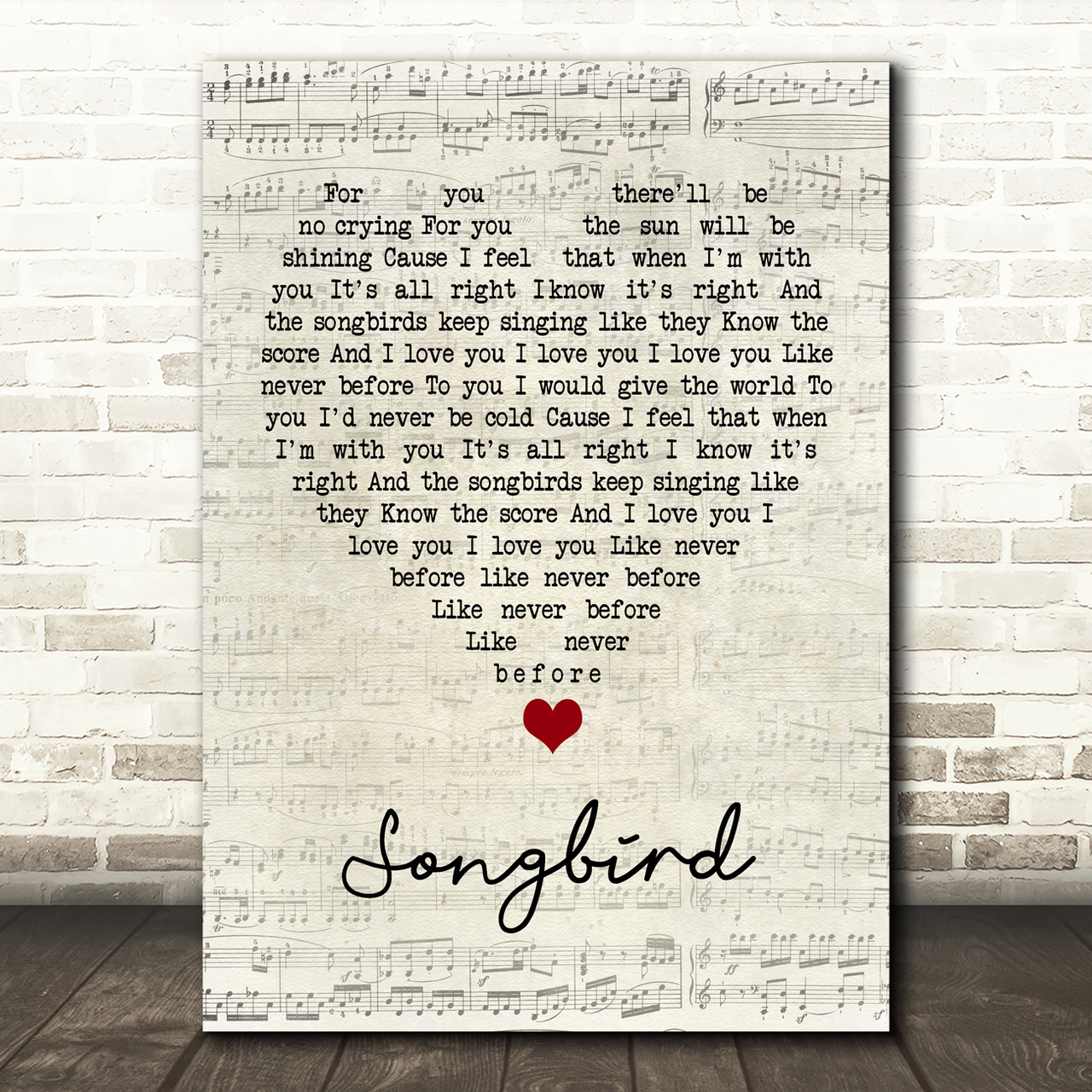 Eva Cassidy Songbird Script Heart Song Lyric Quote Music Poster Print