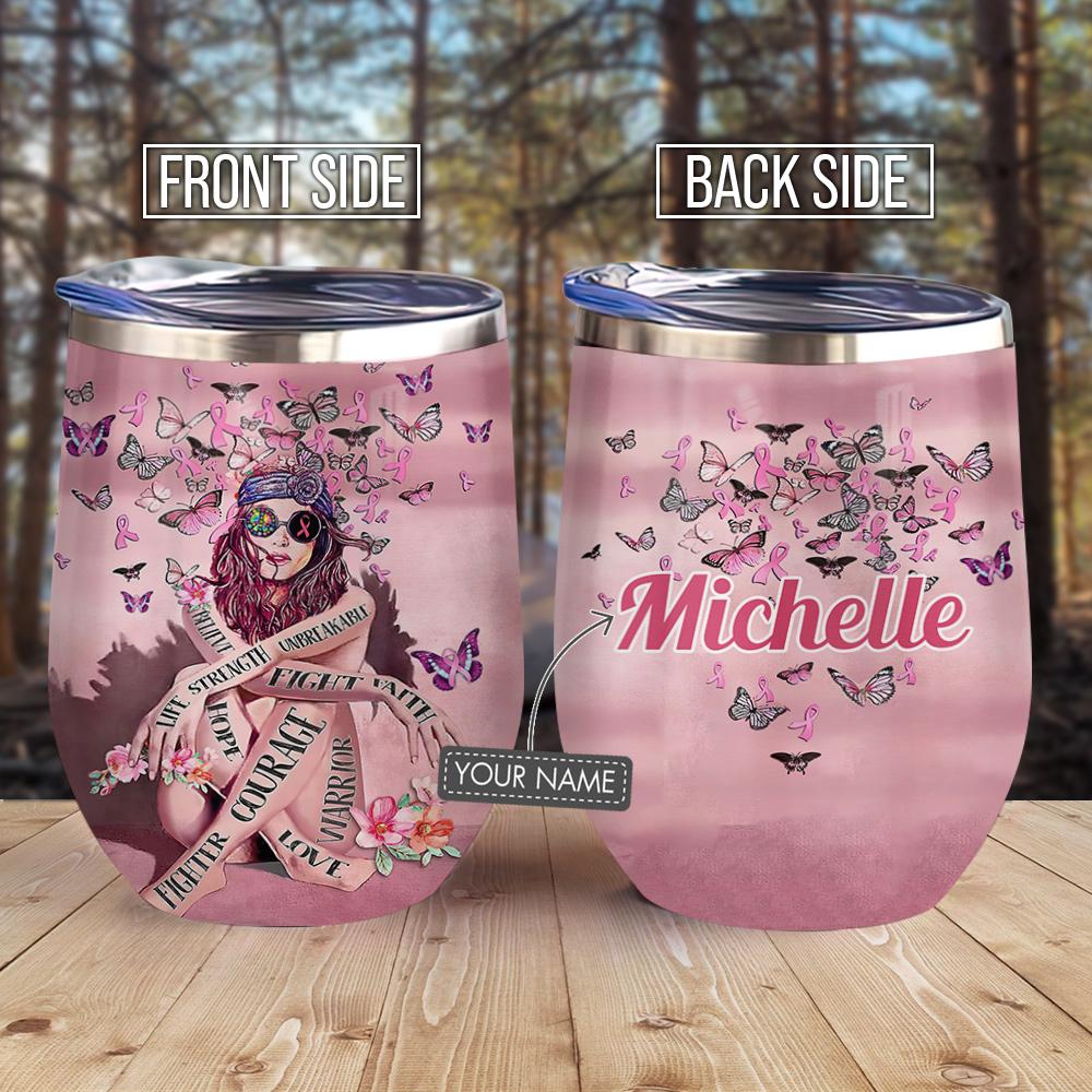 Hippie Girls Fight With BRC Personalized Wine Tumbler