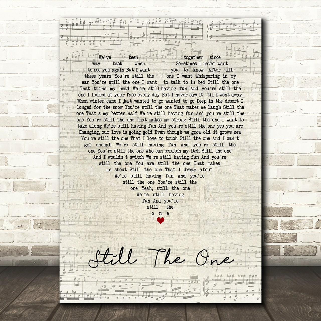 Orleans Still The One Script Heart Song Lyric Music Print