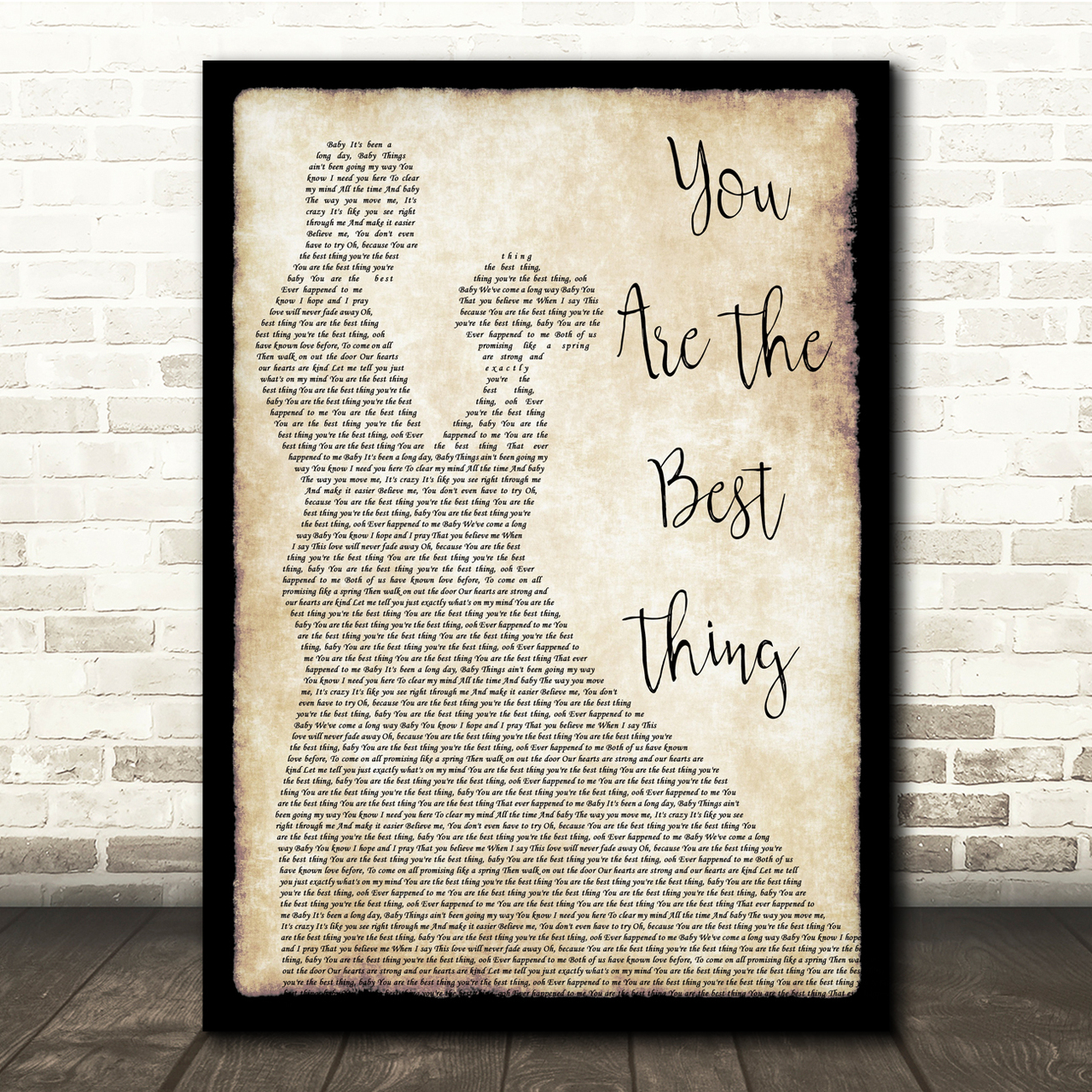 Ray LaMontagne You Are The Best Thing Man Lady Dancing Song Lyric Quote Music Poster Print