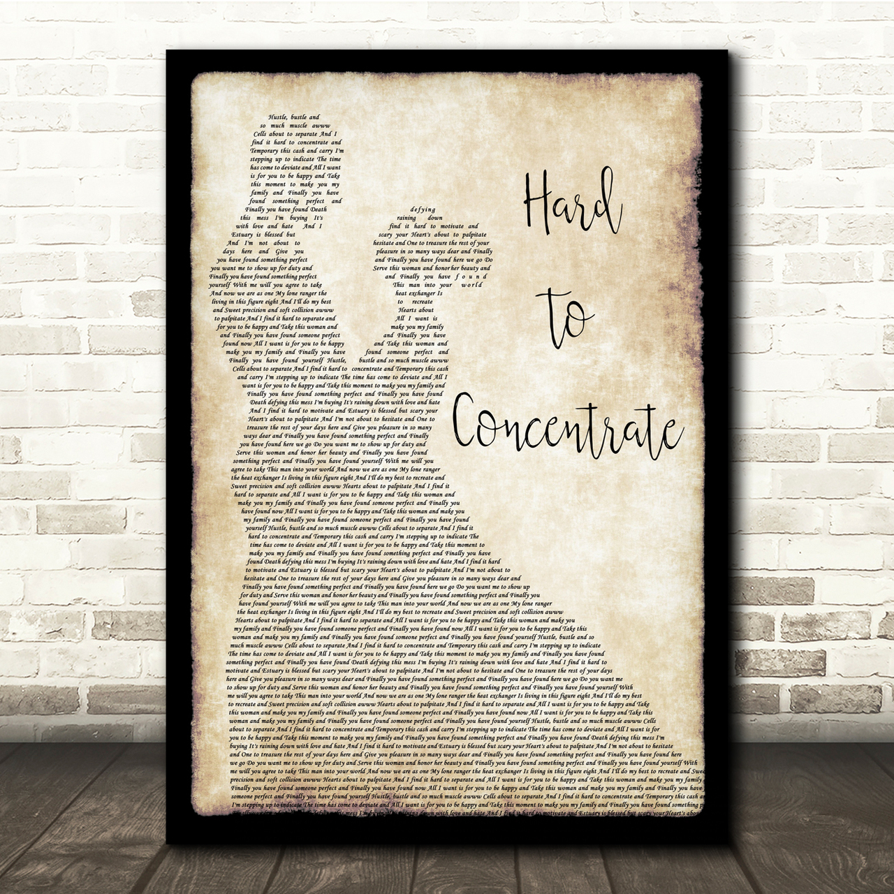 Red Hot Chili Peppers Hard To Concentrate Man Lady Dancing Song Lyric Music Print