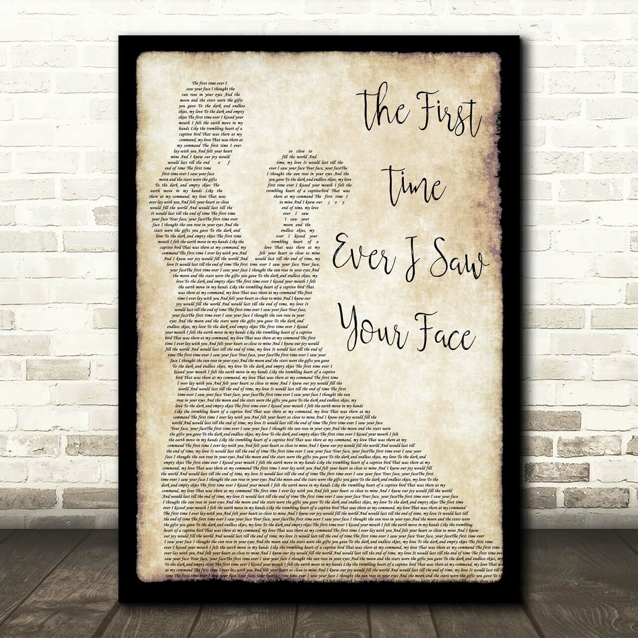 Roberta Flack The First Time Ever I Saw Your Face Man Lady Dancing Song Lyric Print