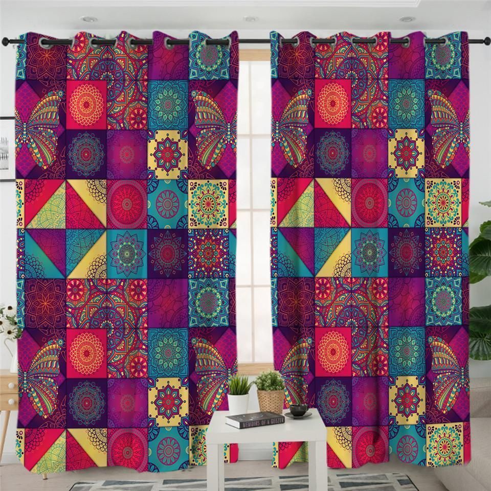 Textile Tiles Window Curtains Home Decor
