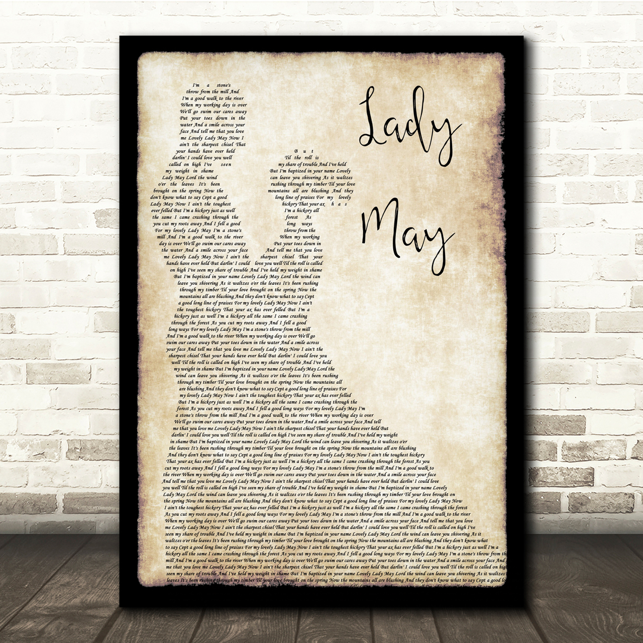 Tyler Childers Lady May Man Lady Dancing Song Lyric Music Print