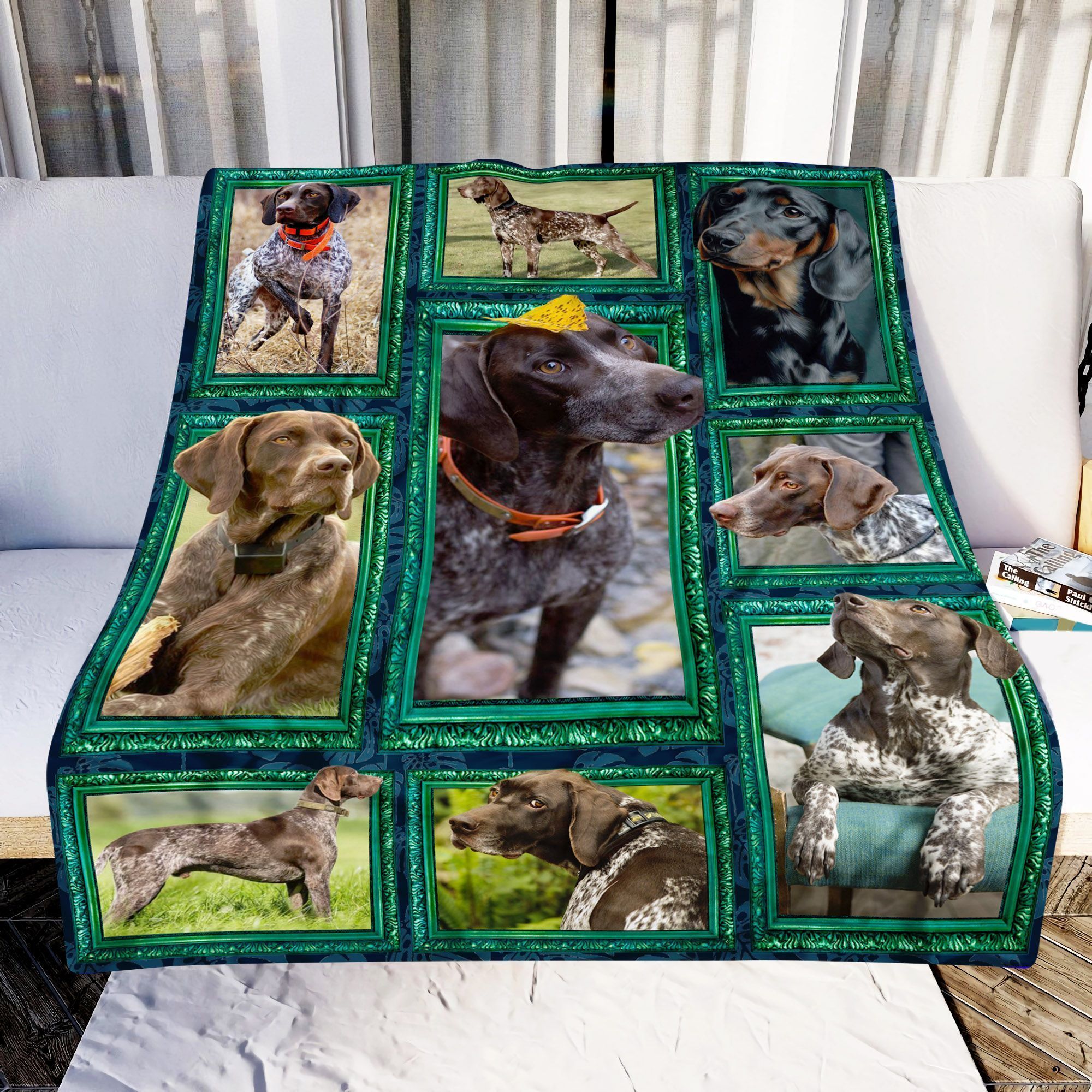 Window Frames German Shorthaired Pointer Printed Window Curtains Home Decor