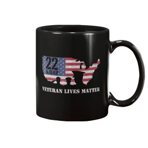 22 A Day Mug Military Veteran PTSD Awareness Mug 1