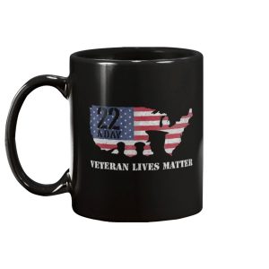 22 A Day Mug Military Veteran PTSD Awareness Mug 2