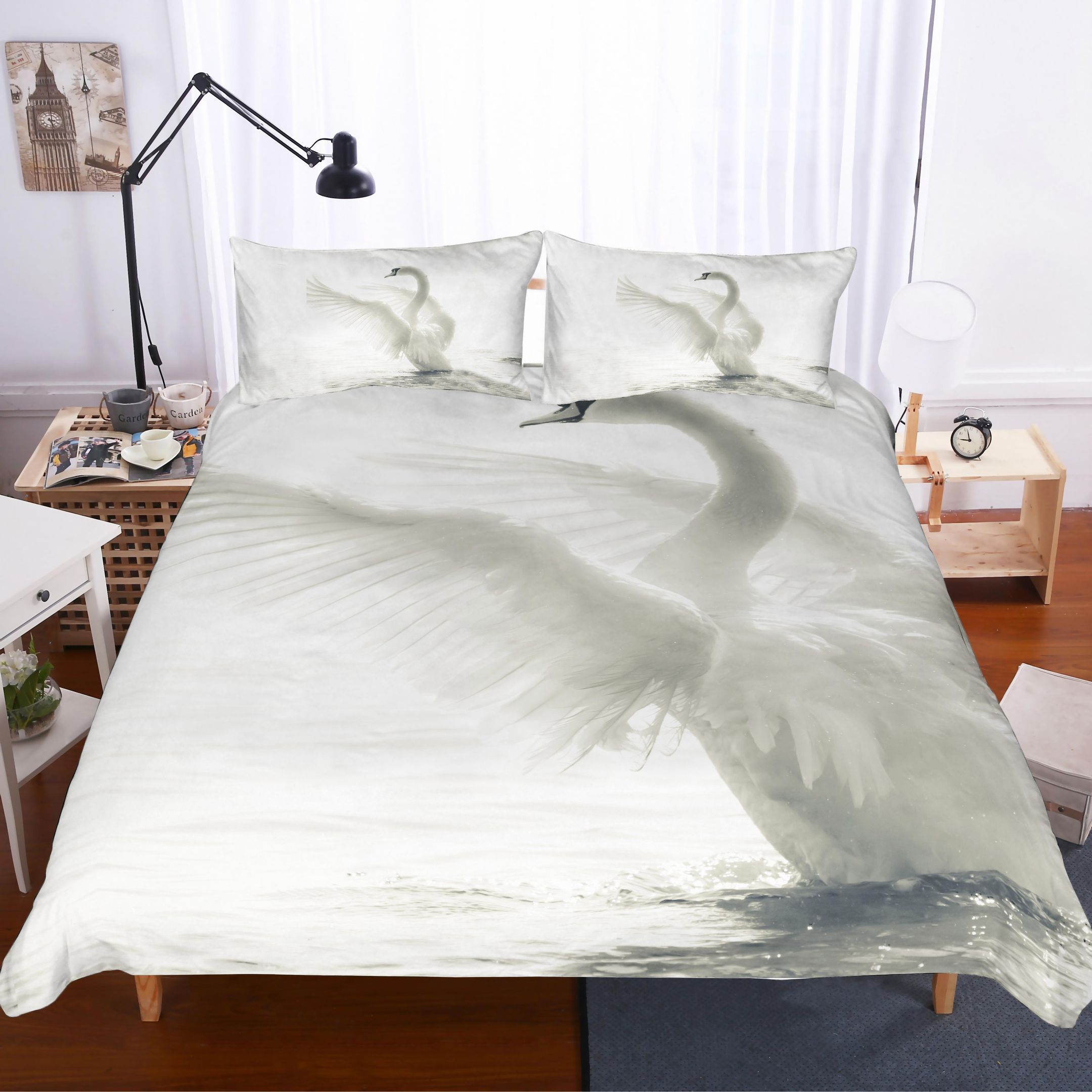 3D Animals Cygnus Bedding Set Bedroom Decor 3d animals cygnus bedding set bedroom decor 1029