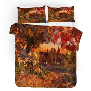 3D Autumn Maple Forest Bedding Set Bedroom Decor 1 3d autumn maple forest bedding set bedroom decor 1471