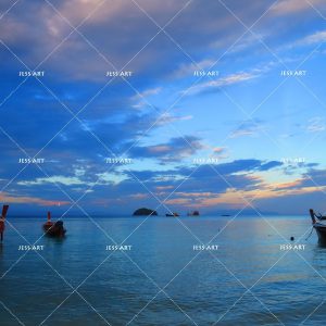 3d blue sea sky boat bedding set bedroom decor 2038 scaled
