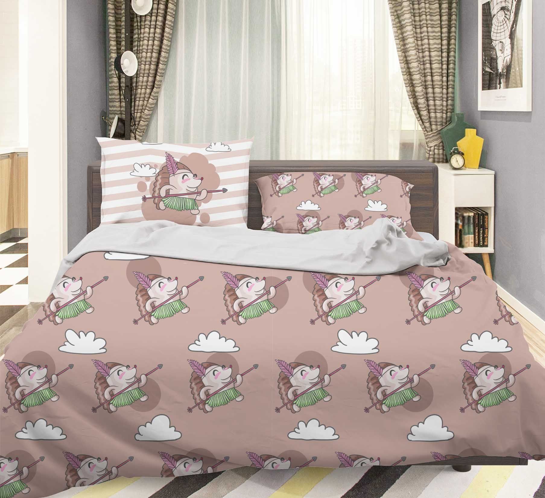 3D Cartoon Animal Pink Bedding Set Bedroom Decor 3d cartoon animal pink bedding set bedroom decor 4555