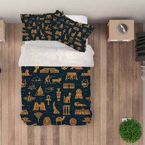 3d cartoon totem green bedding set bedroom decor 4974 scaled
