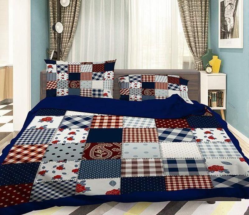 3d cloth stitching bedding set bedroom decor 4861
