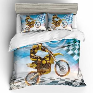 3d extreme motorcycle bedding set bedroom decor 7143