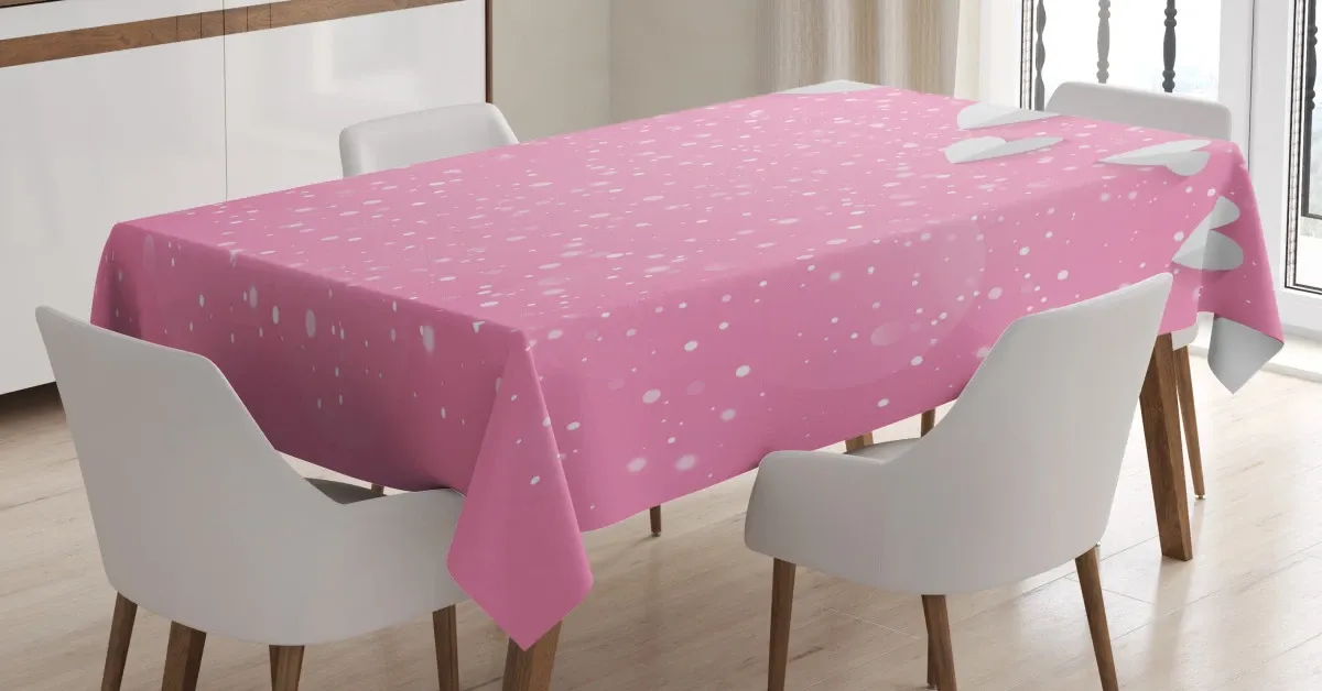 3d hearts wings 3d printed tablecloth table decor 6425