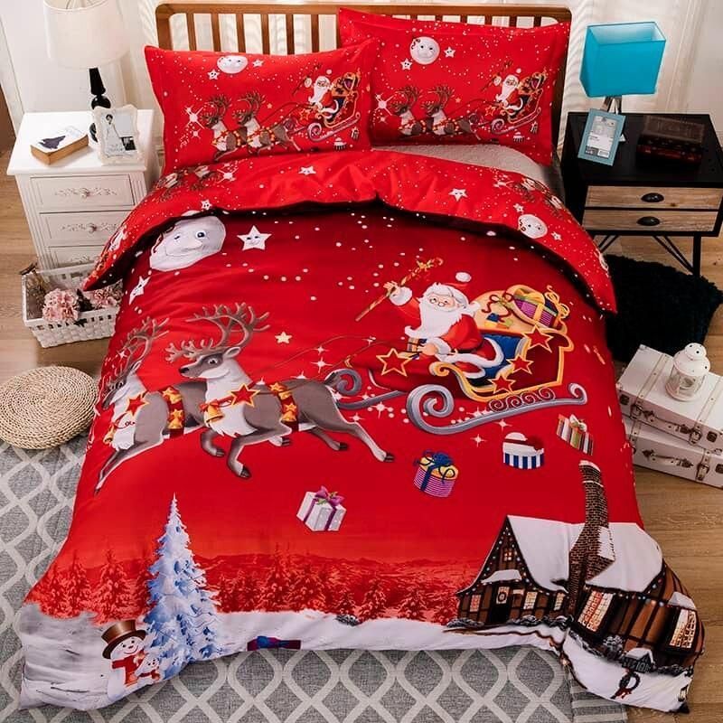 3D Merry Christmas Santa Printed Bedding Set Bedroom Decor 3d merry christmas santa printed bedding set bedroom decor 5308