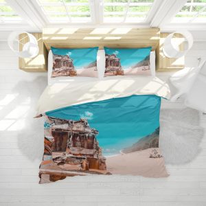 3d ruins sea beach forest bedding set bedroom decor 3898