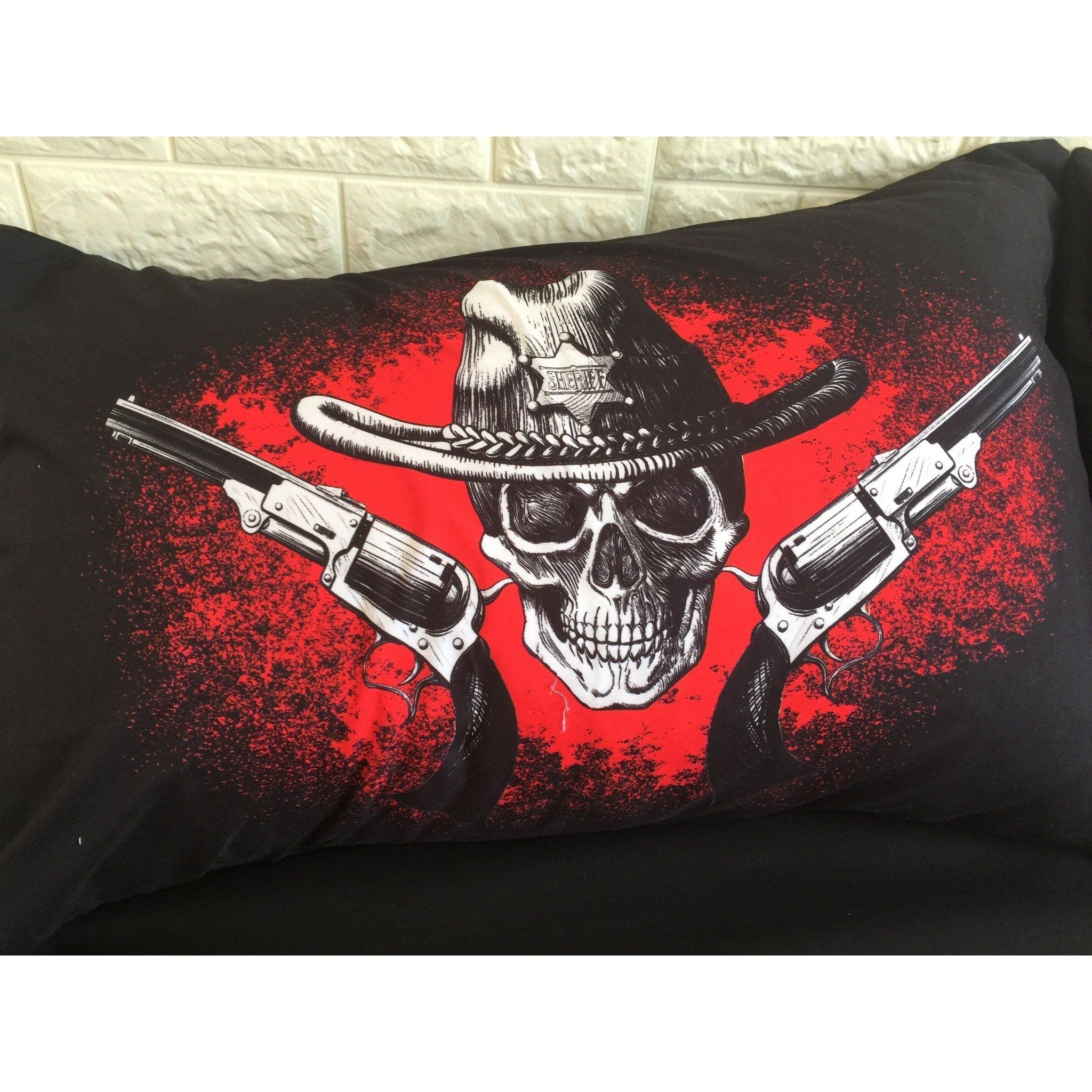 3D Skull Gun Printed Bedding Set Bedroom Decor 3d skull gun printed bedding set bedroom decor 4227