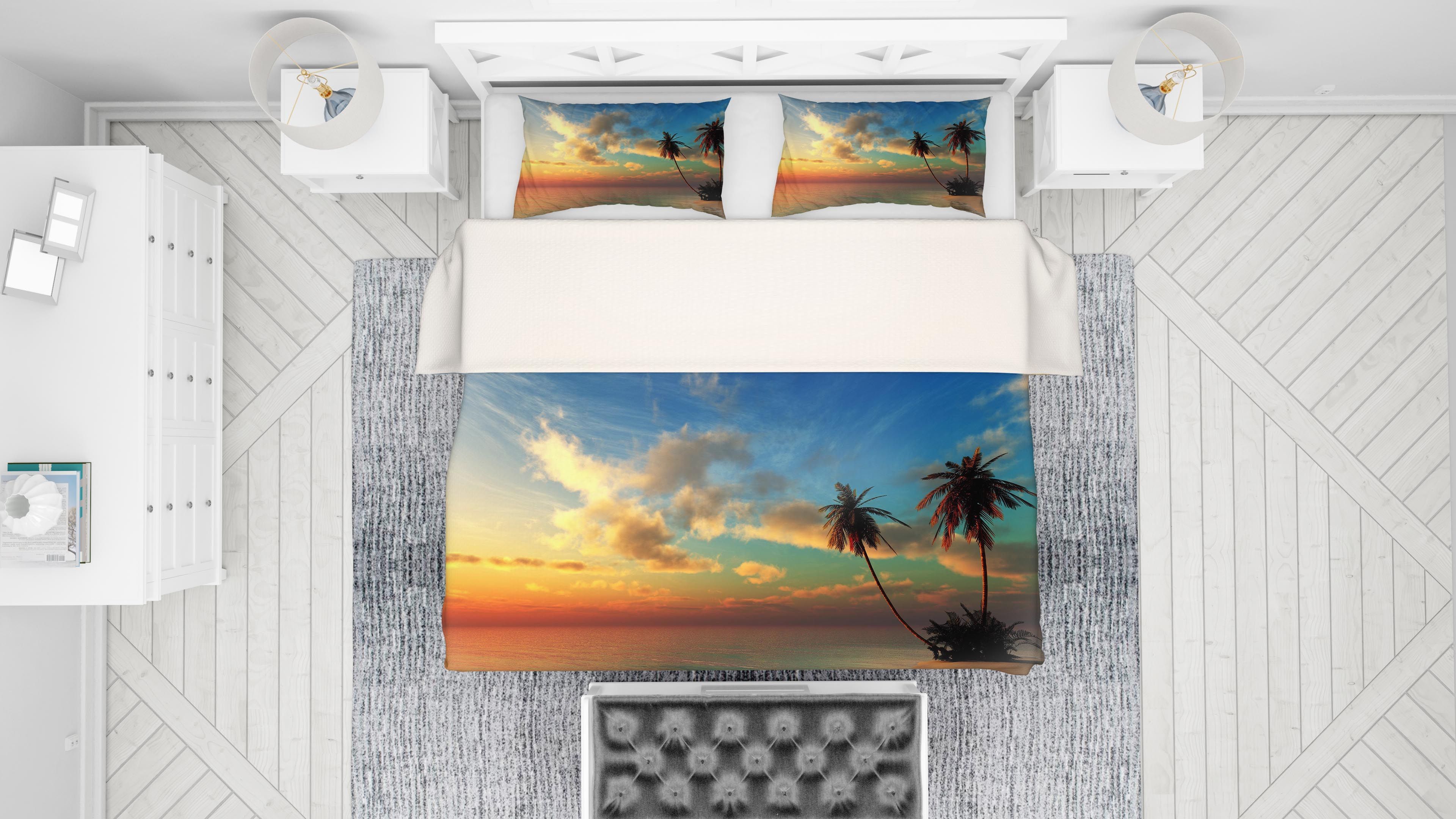 3d sky sea coconut tree bedding set bedroom decor 7436 scaled