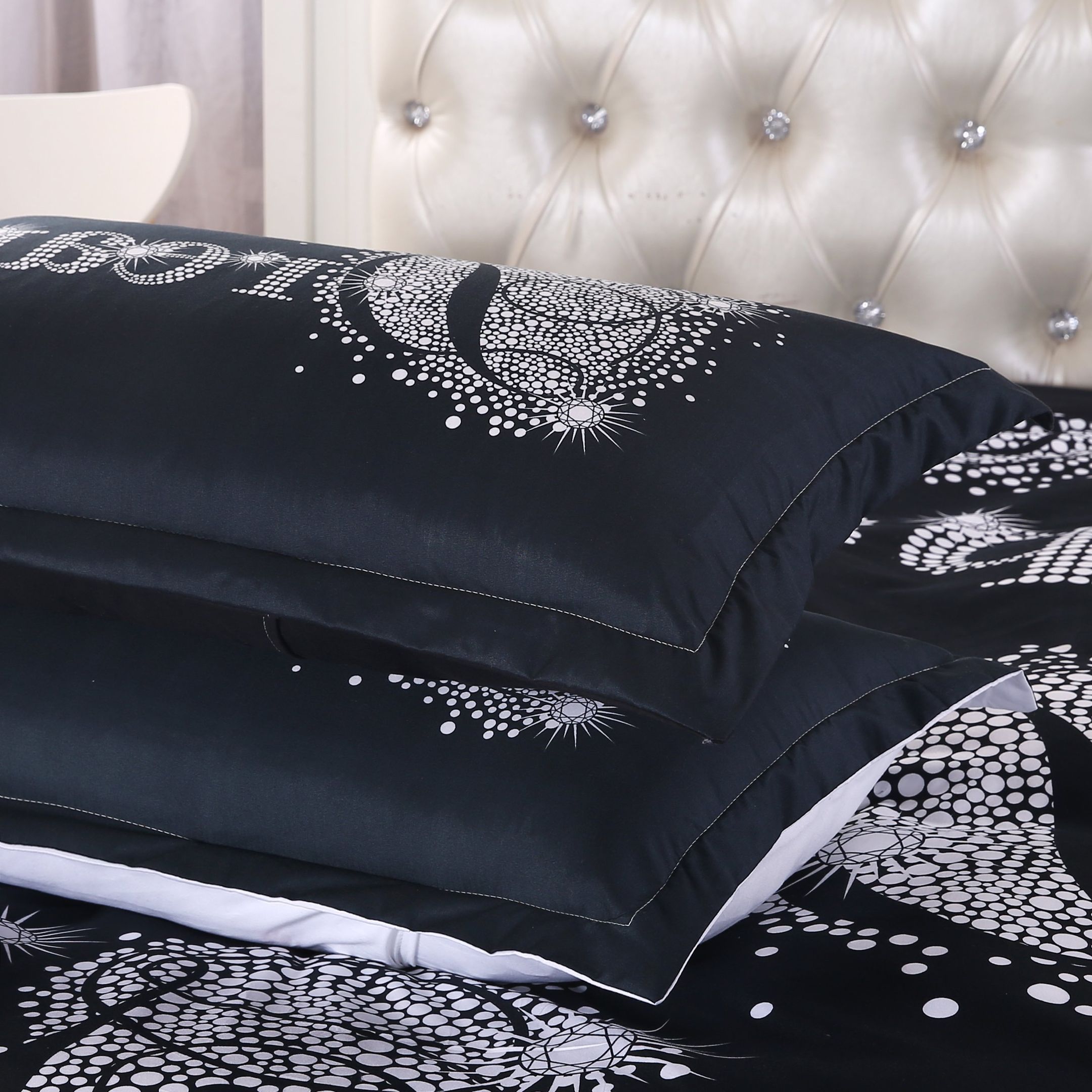 3D Smile Black Bedding Set Bedroom Decor 3d smile black bedding set bedroom decor 8075