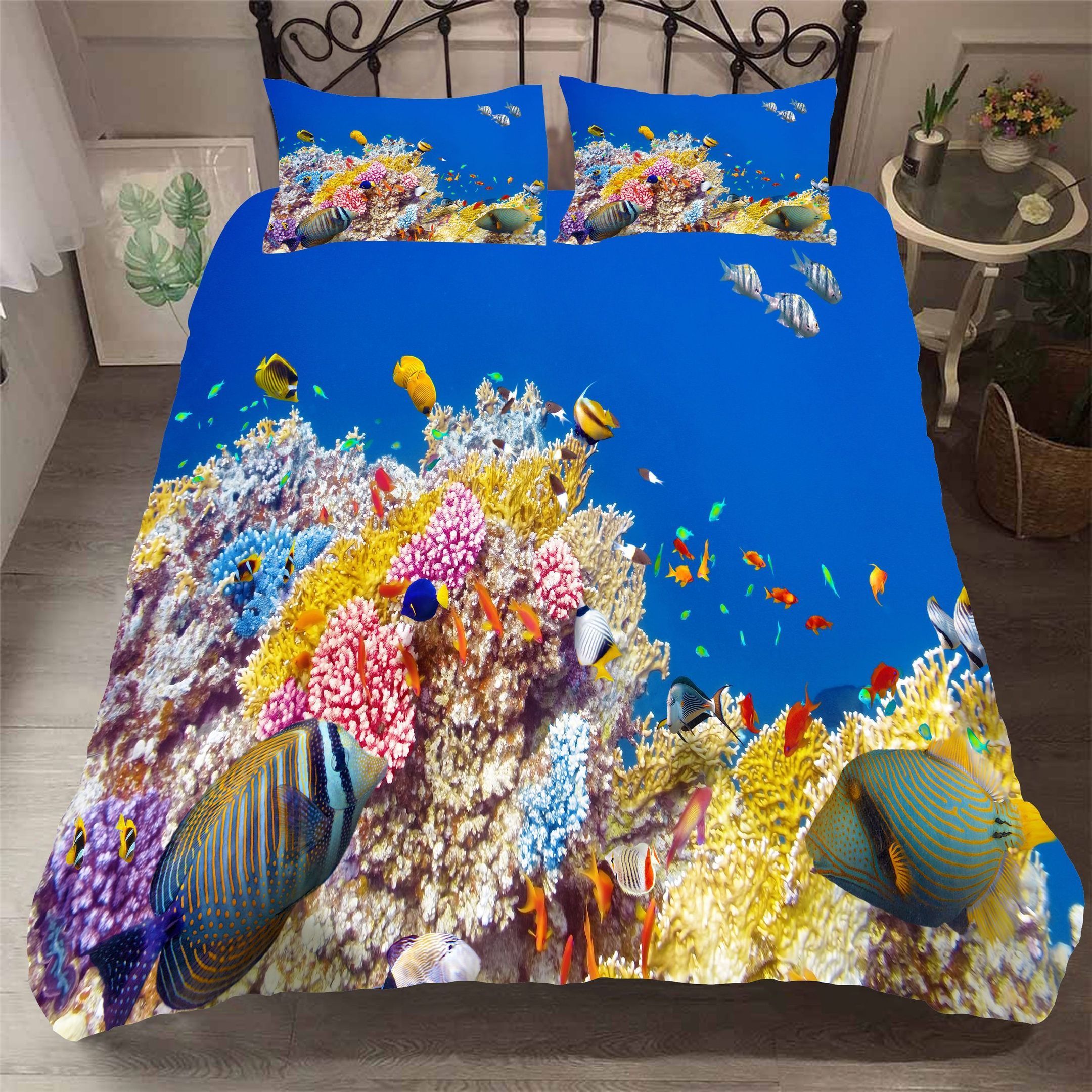 3D Underwater World Coral Fish Bedding Set Bedroom Decor 3d underwater world coral fish bedding set bedroom decor 1171