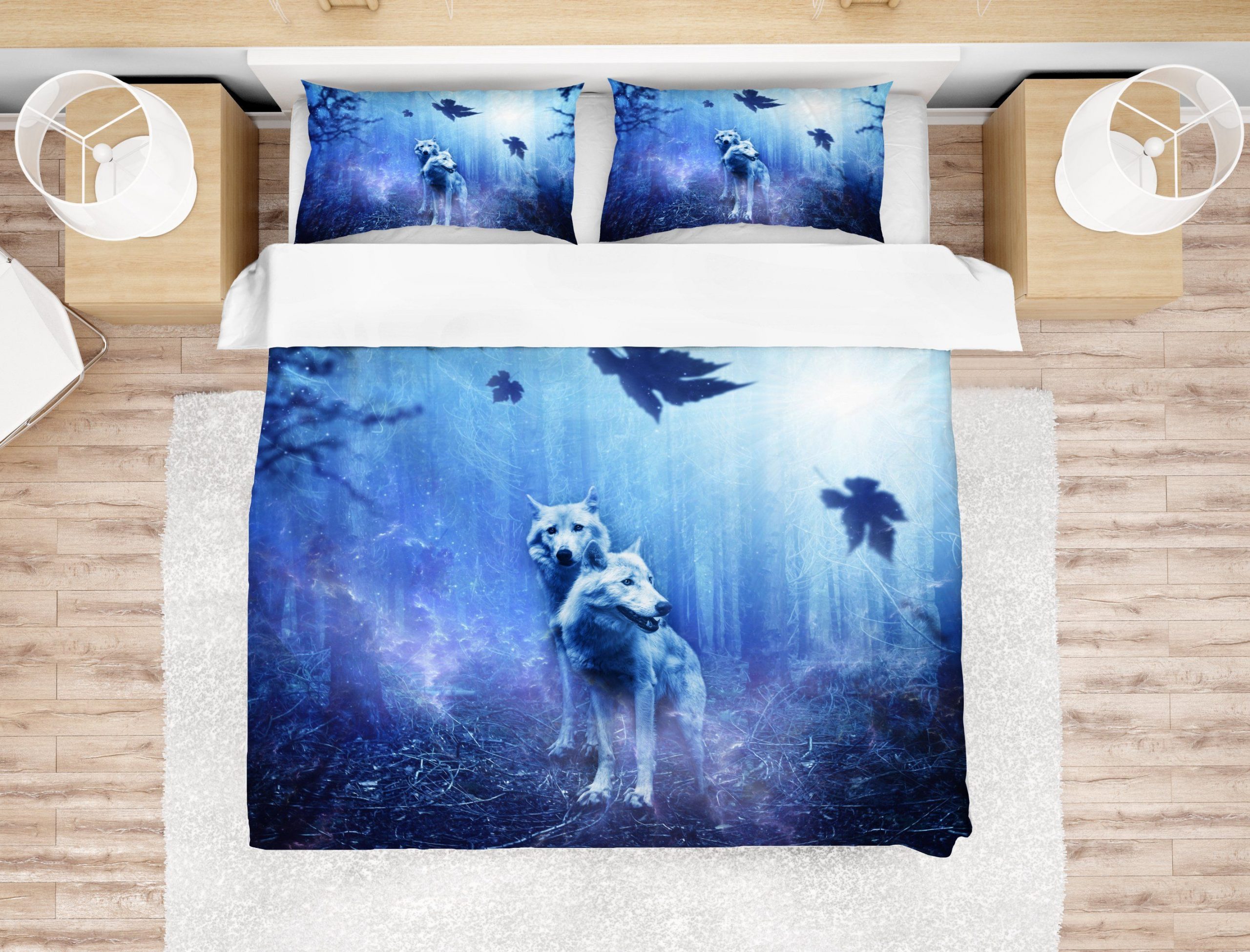3d wolf blue forest bedding set bedroom decor 1765 scaled