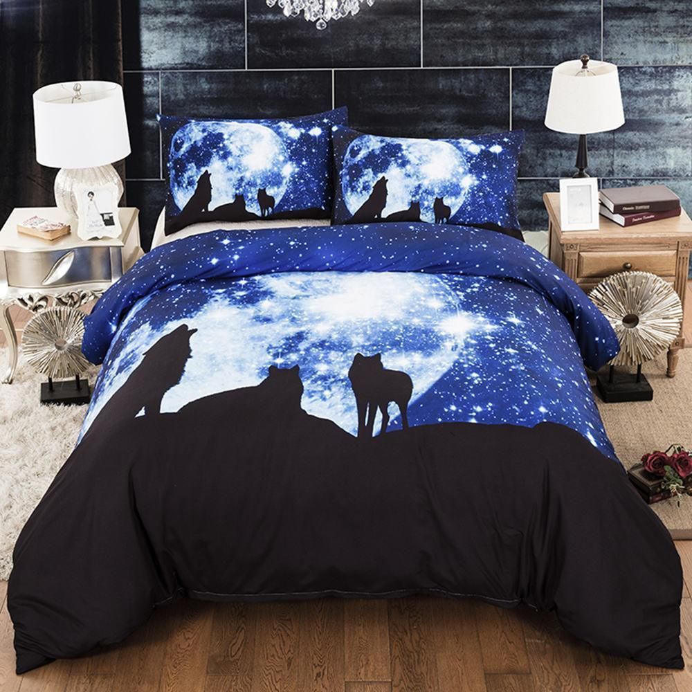 3d wolf ice and fire printed bedding set bedroom decor 1578