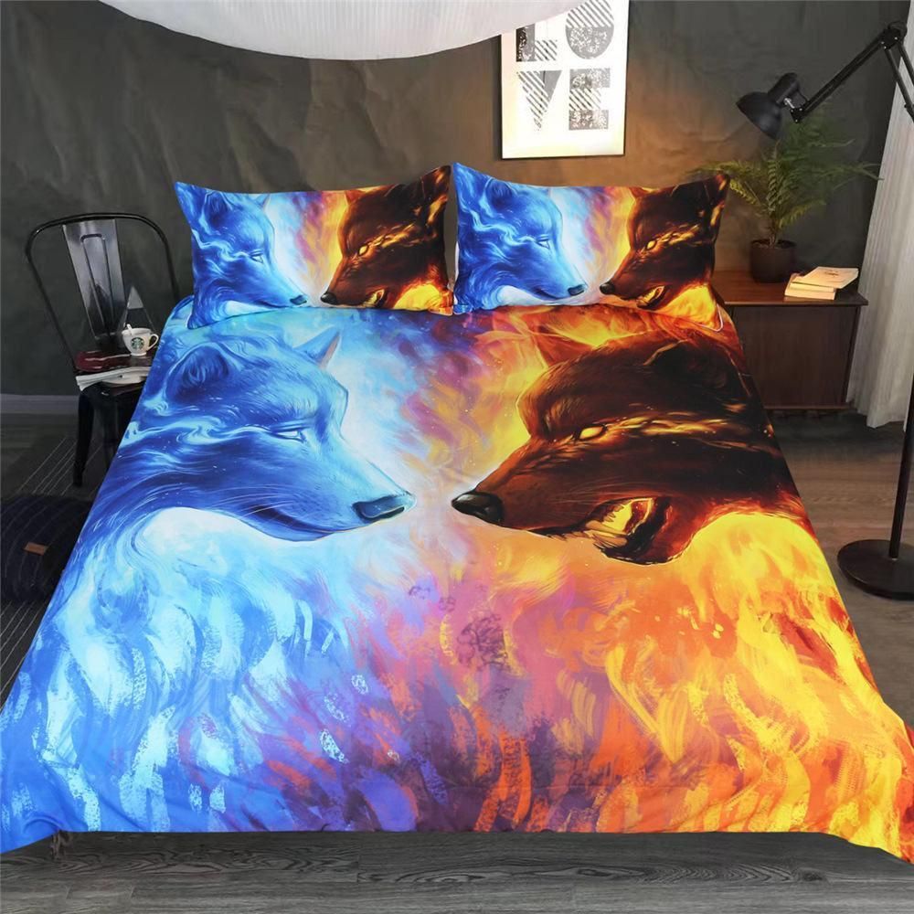 3d wolf ice and fire printed bedding set bedroom decor 1711