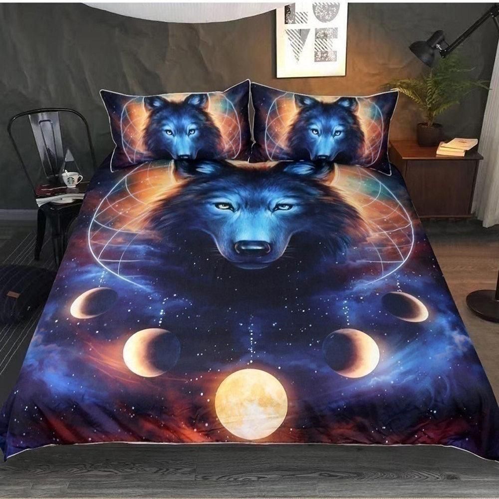 3d wolf ice and fire printed bedding set bedroom decor 7012