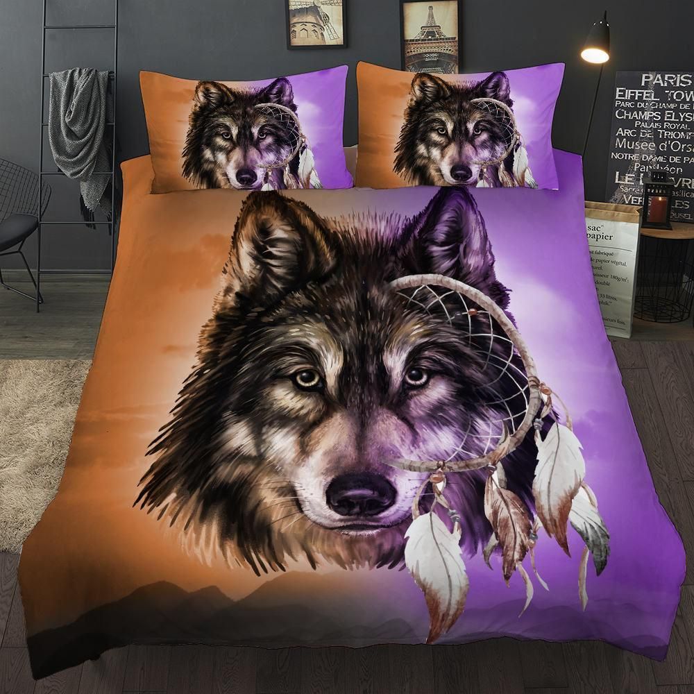 3d wolf ice and fire printed bedding set bedroom decor 8072
