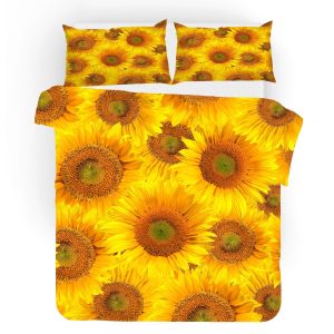 3d yellow sunflowers bedding set bedroom decor 8090