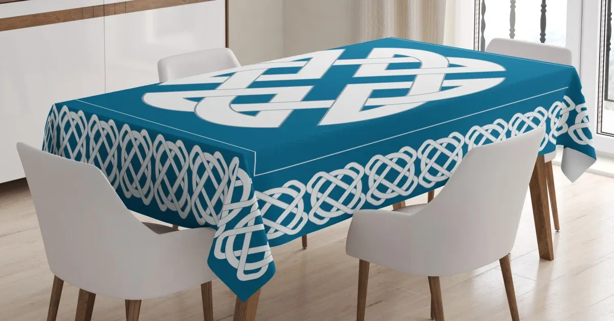 4 element celtic knot 3d printed tablecloth table decor 3202