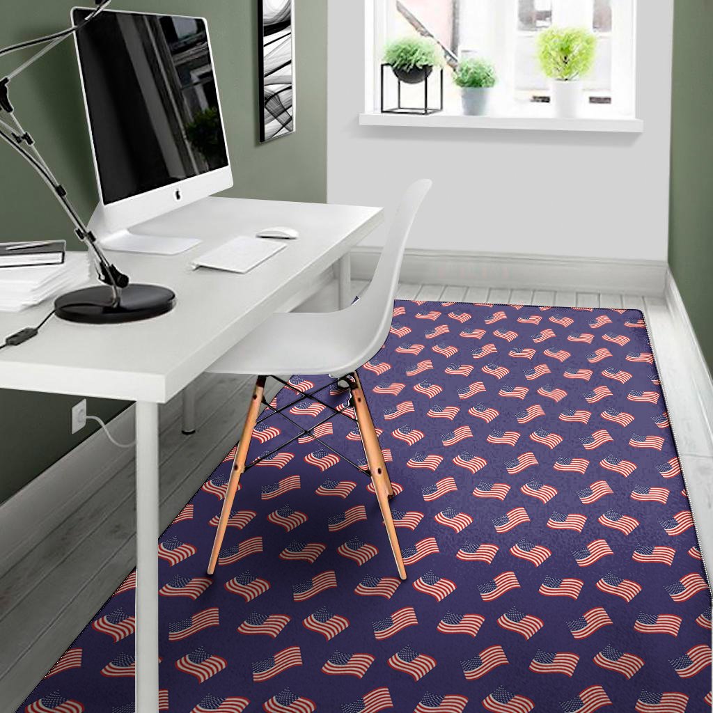 4th of july american flag pattern print area rug floor decor 7798