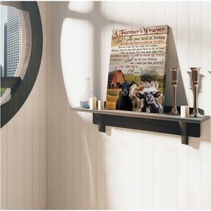 A FarmerS Prayer Farm Cows Canvas Prints Wall Art Decor 3