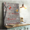 A Message When You See A Cardinal Canvas Prints Wall Art Decor