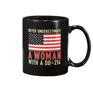 A Women With DD 214 Female Veterans Day Gift Mug 1