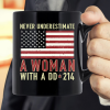 A Women With DD 214 Female Veterans Day Gift Mug