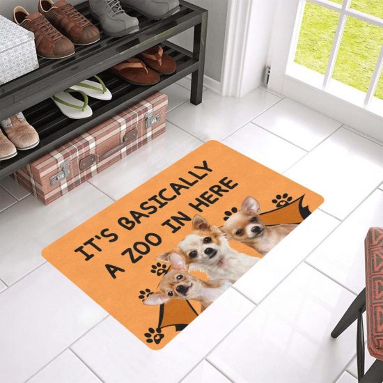A Zoo In Here Chihuahua Dog Lover Doormat Welcome Mat