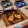 Acoustic Guitar Personalized Custom Name Doormat Welcome Mat