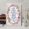 Act Justly Love Mercy And Walk Humbly With Your God Micah 6:8 Canvas Wall Art