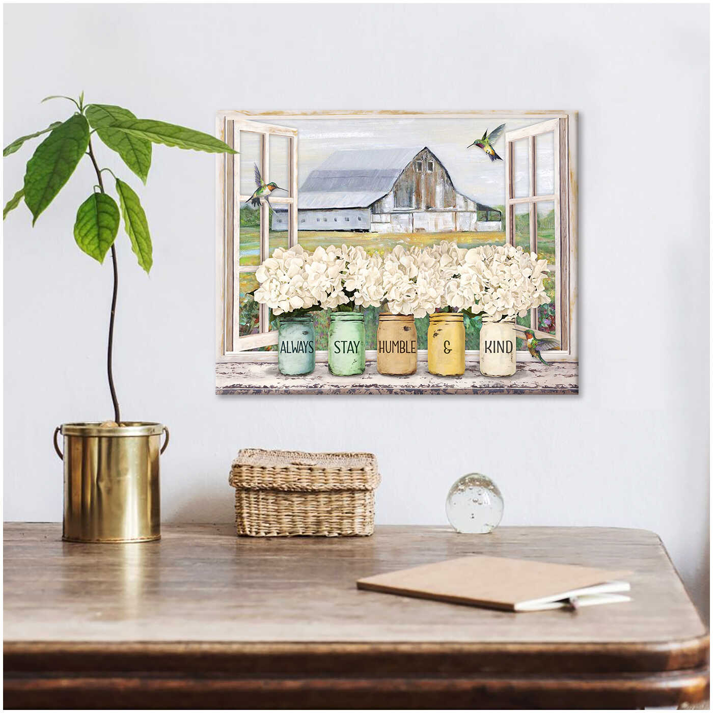 Always-Stay-Humble-And-Kind-Hummingbirds-With-Hydrangea-Flower-Mason-Jars-Farmhouse-Canvas-Prints-Wall-Art-Decor-1 Always Stay Humble And Kind Hummingbirds With Hydrangea Flower Mason Jars Farmhouse Canvas Prints Wall Art Decor 1