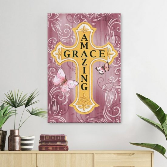 Amazing Grace Canvas Wall Art | Christian Wall Art