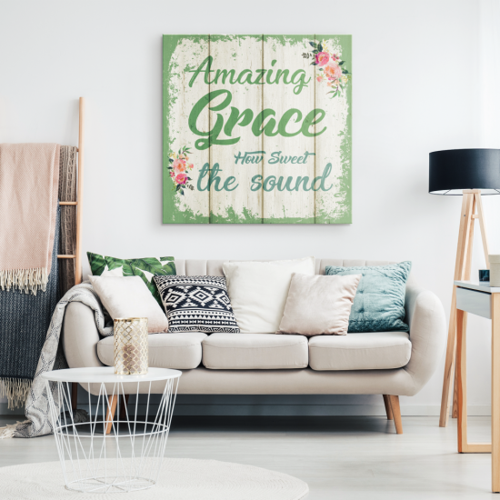 Amazing Grace How Sweet The Sound Canvas Wall Art 1