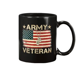 American Flag Proud Us Army Veteran Mug 1