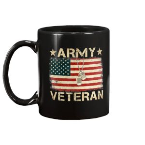 American Flag Proud Us Army Veteran Mug 2