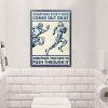 American Football Push Through It Customized Classic Metal Signs