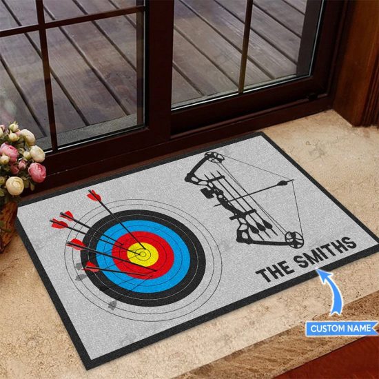 Archery Personalized Custom Name Doormat Welcome Mat