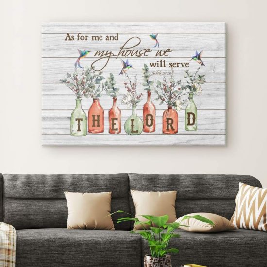 As For Me And My House Joshua 24:15 Bible Verse Wall Art Canvas 1 As For Me And My House Joshua 2415 Bible Verse Wall Art Canvas 1