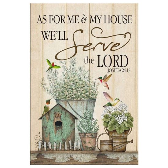 As For Me And My House We Will Serve The Lord Joshua 2415 Canvas Wall Art 2