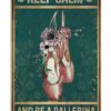 Ballet Keep Calm And Be A Ballerina Canvas Prints Wall Art Decor